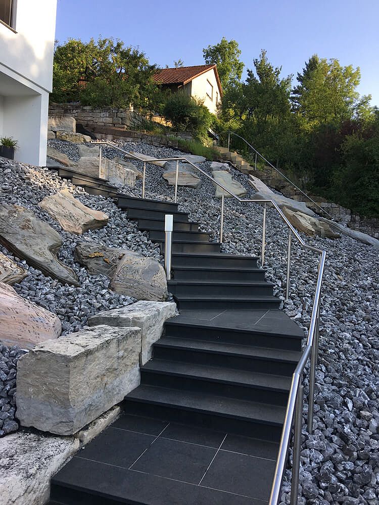Außentreppe aus Naturstein in Güglingen | Schwarzkopf GmbH